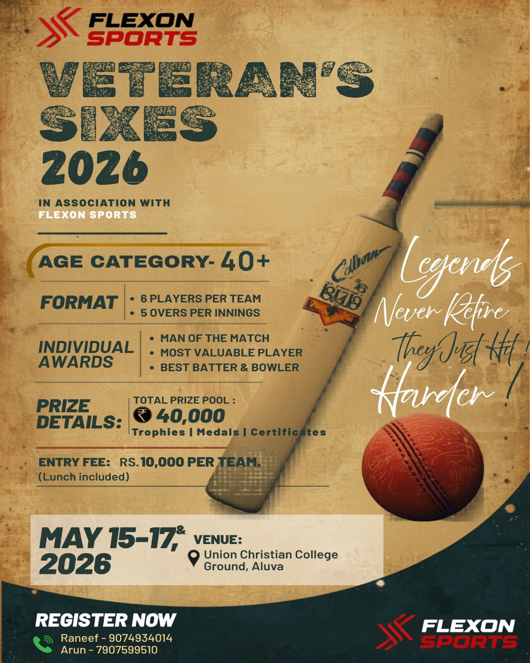 Veteran's Sixes 2026 Event Poster